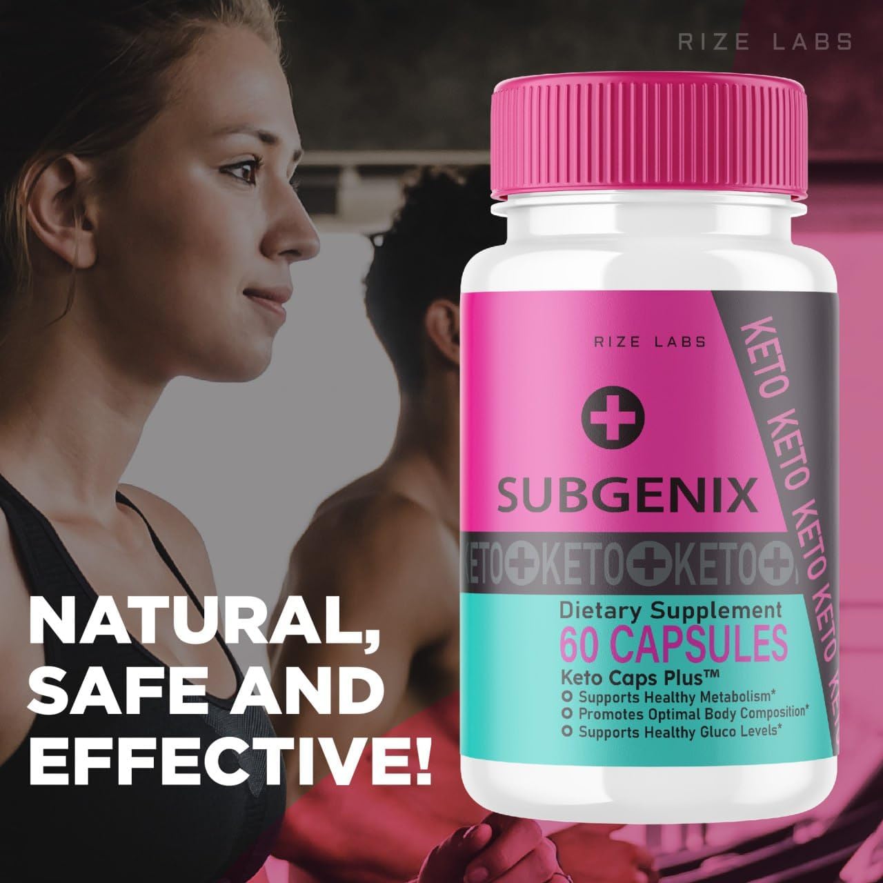 rize labs Subgenix Capsules, Subgenix a Natural Fat-Burning Pills, Subgenix Supplement for Fitness and Wellness Goals, Subgenix Advanced Formula Review, Pastillas (120 Capsules) (Pack of 2)