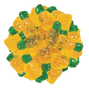 Bayside Candy 3D Gummy Pineapples Candy - Gummi Candy - Gummy Fruit - Pineapples 3D Gummy Candy 1LB