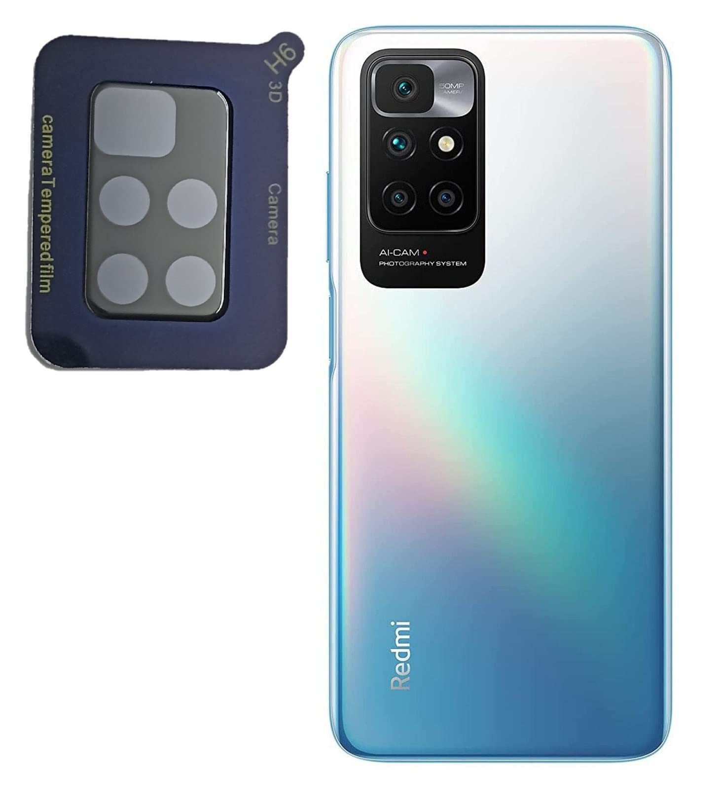 CASESILY Back Camera Lens Protector for Redmi 10 Prime 9H Hardness |Anti-Scratch |Back Camera Glass Protection Lens Redmi 10 Prime -Black