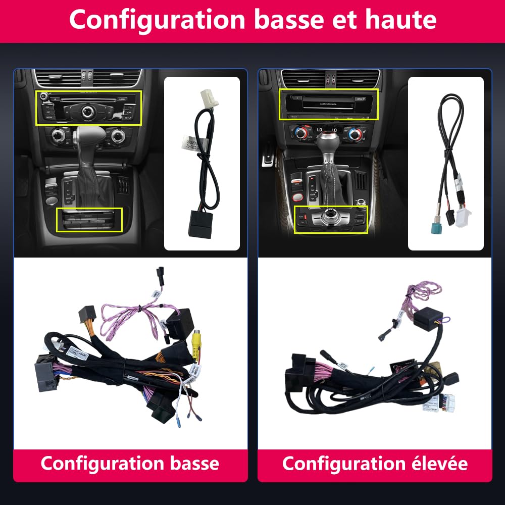 AWESAFE Autoradio pour Audi A4 B8/A5 2009 2010 2011 2012 203 2014 2015 2016 | Compatible MMI d’Origine | CarPlay sans Fil & Android Auto | Écran Tactile 10,25" | 4 Go + 64 Go