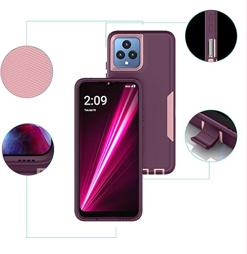 Miniatura 5 de Asuwish Funda para teléfono T-Mobile Revvl 6 5G 2022 con cubierta protectora de pantalla y accesorios para celular delgados Tmobile Revvl6 T Mobile