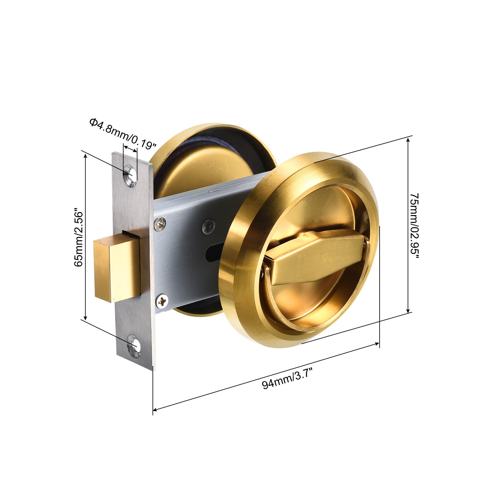 PATIKIL 4.8mm Round Recessed Pull Handle Knob - Image 2