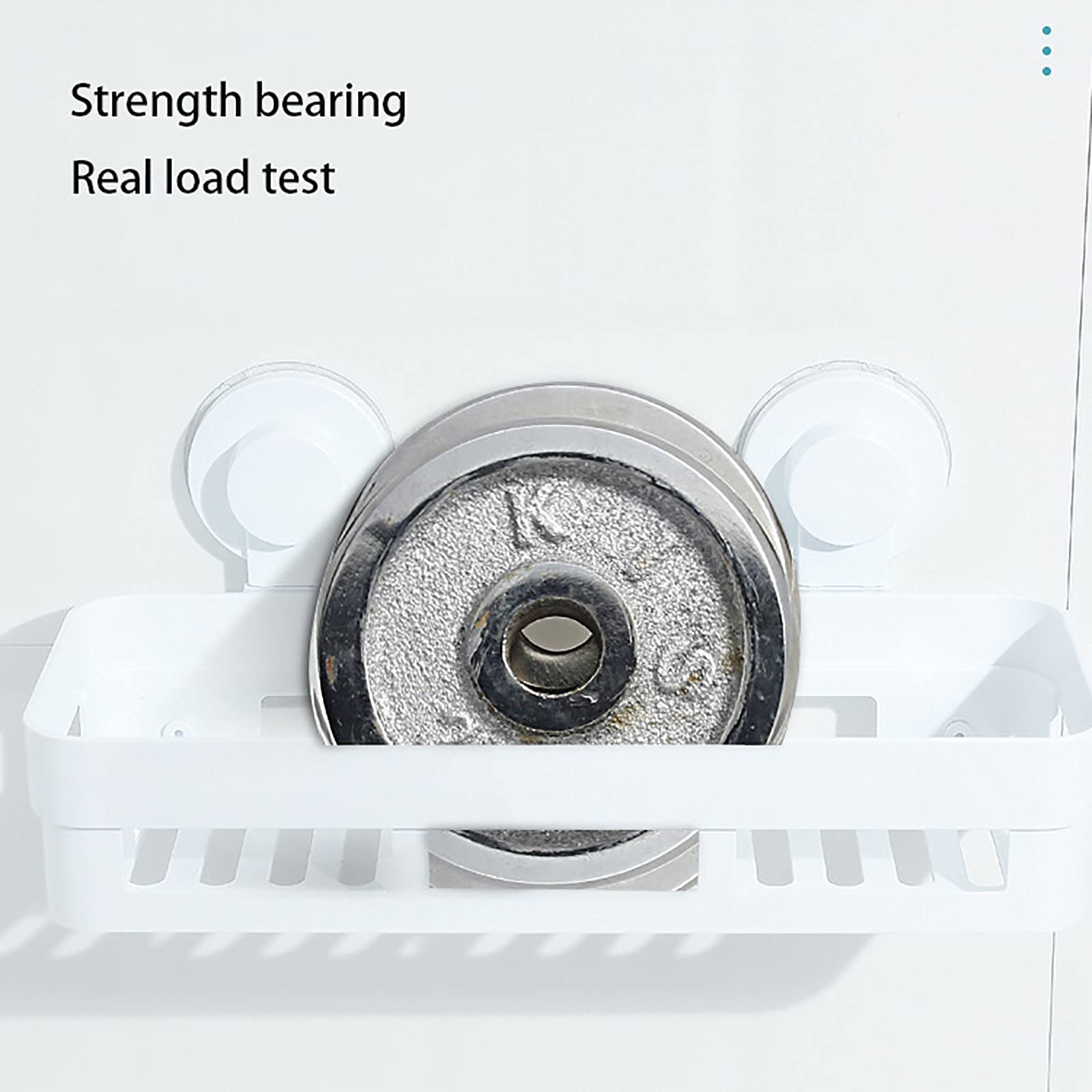 Estantes de baño exquisitos Estante de baño montado en la Pared Organizador de Cesta de Ducha Estante de Ducha Adhesivo para Pared Sin perforación para baño de Cocina