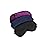 Hochoek Silk-Sleep-Mask Eye-Mask Eye-Cover Eyeshade - 100% Silk Soft Adjustable Strip(Black+Dark Blue+Purple)