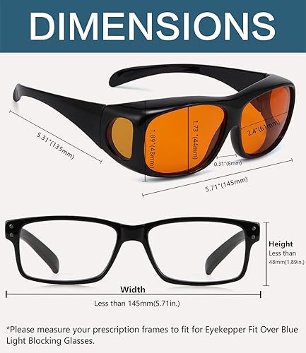 Miniatura 3 de BLUELESS Se ajustan sobre lentes de bloqueo azul con lentes teñidos de naranja, color negro
