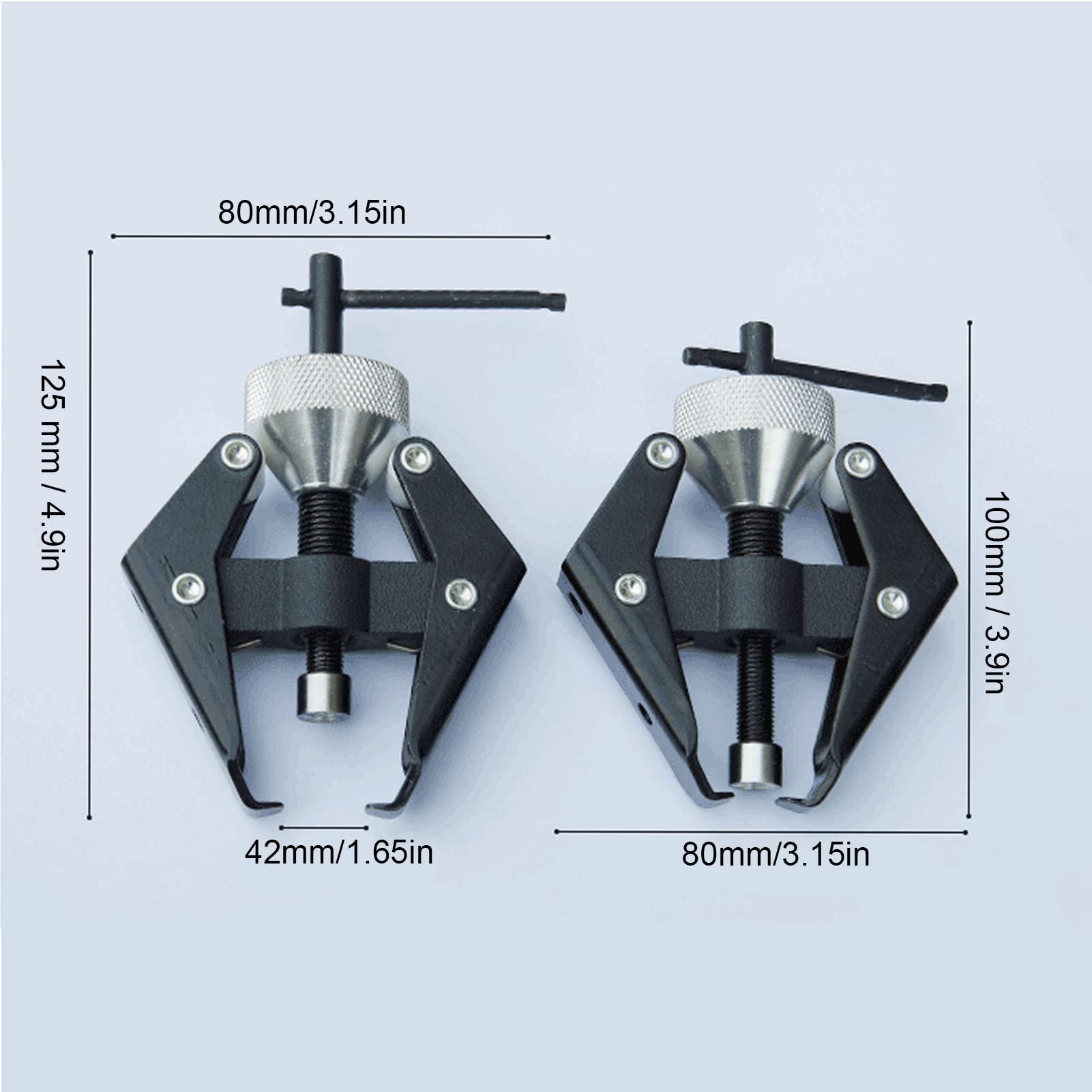 Yuecoom Wiper Arm Puller, Stainless Steel Lock Function Portable Practical Repairing Tool for Car Windshield Wiper Removal Heavy Duty Structure with Spring Loaded Arm