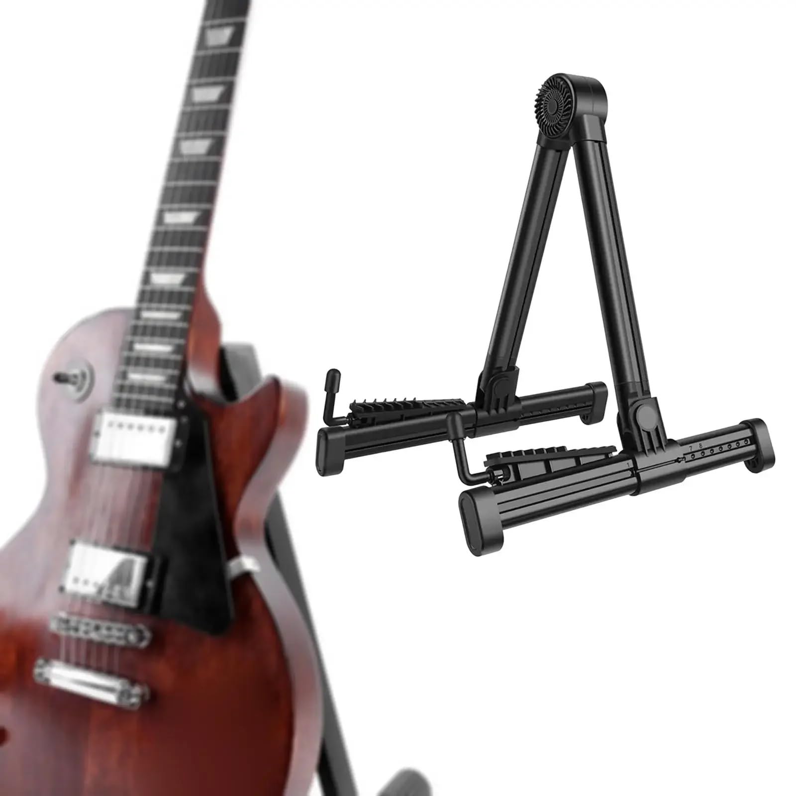 Porta Chitarra Supporto Universale for Chitarra elettrica, Supporto for Strumenti Musicali con Telaio a Forma di A, Pieghevole, for Chitarra elettrica, Basso, Accessorio