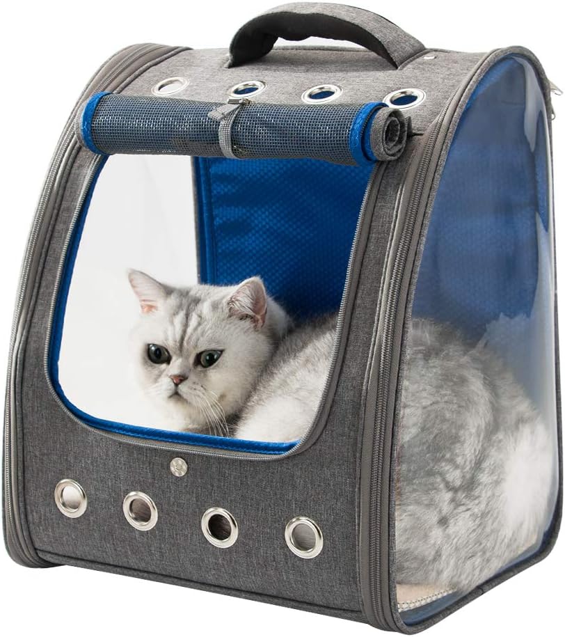 HIPIPET Cat Backpack for Puppies Small Dogs and Pets Foldable Ventilated and Breathable for Travel Hiking Outdoor Use Airline…