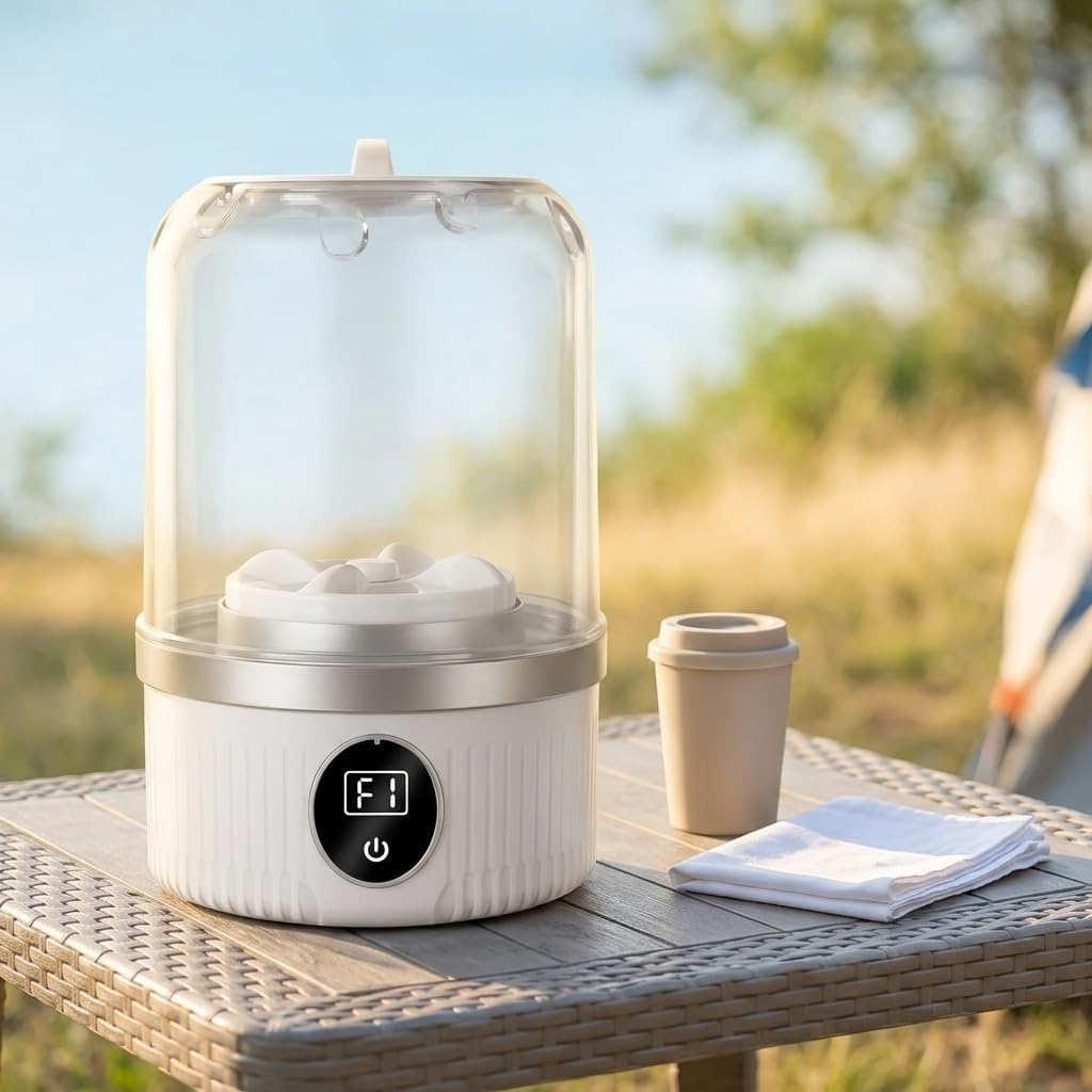 Underwear Washer Portable Mini Washing Machine White USB