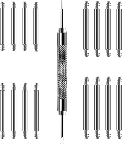 Vellsar Watch Band Pins Tool Kit, 12-26mm Heavy Duty Watch Spring Bars with Removal Tool