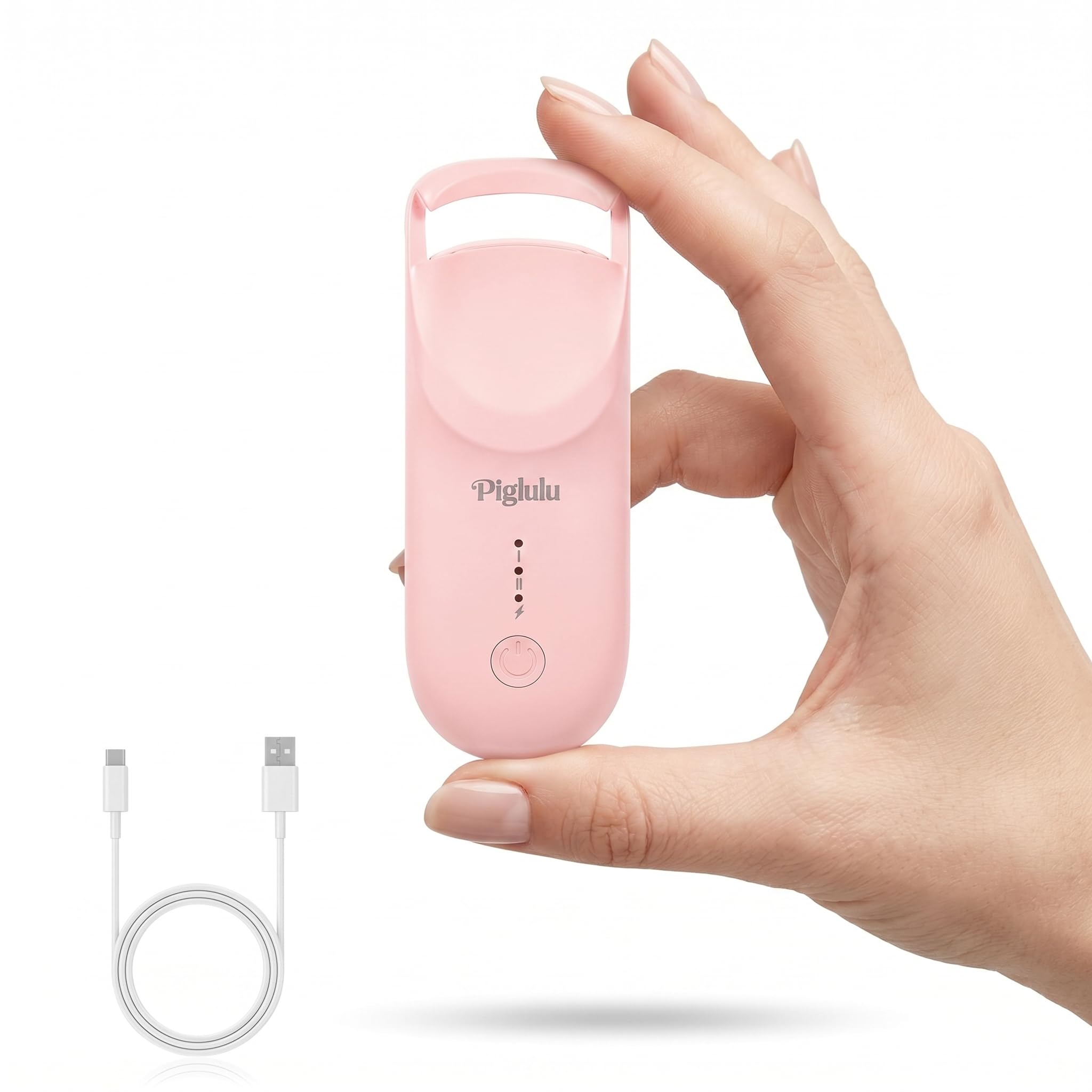 Photo 1 of Heated Eyelash Curler, Mini Electric Eyelash Curler for Women with 5s Fast Heating & 24H Long-Lasting Curl, 2-Level Temp Control, Anti-Burn Silicone Pad, Portable Type-C Charging