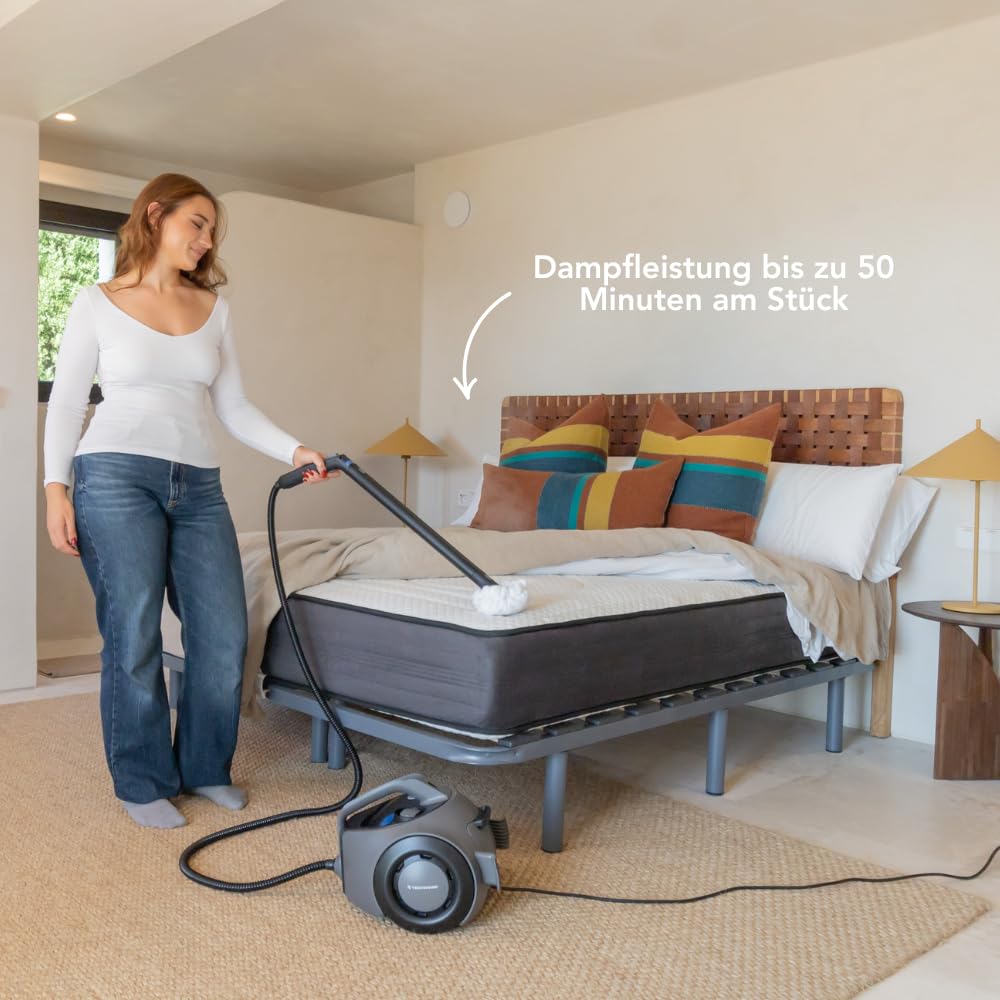 TS2 Dampfreiniger 1800W - 4 Bar Dampfdruck - 1,6L Tank - 26 Zubehörteile für 100+ Oberflächen – 50 Min Dampfleistung