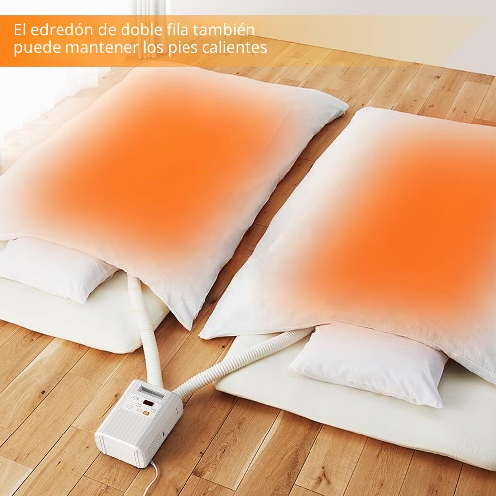 Calentador de manta portátil, cómodo aire caliente en la cama, secado del sudor, adecuado para el cambio climático, adecuado para todas las estaciones, puede secar zapatos, ropa, calentador de mantas,
