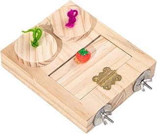 Bird Puzzle Toy Foraging Toy Bird Intelligence Toy Treats Dispenser Parrot Enrichment Toy Bird Foraging Box Toy for Cockatiel