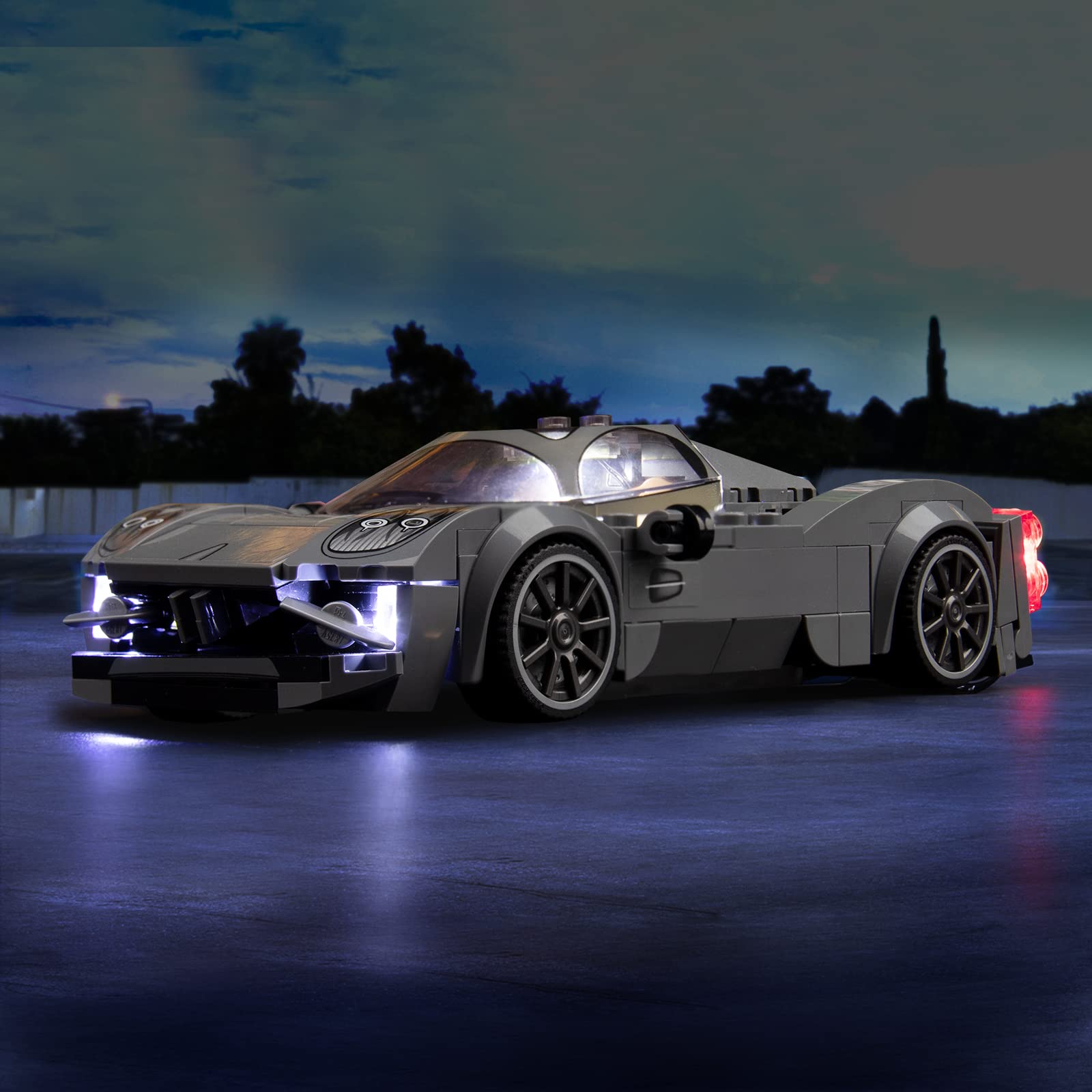 VONADO LED Light Set Compatible with Lego Speed Champions Pagani Utopia 76915, Led Light Kit Compatible with Italian Hypercar 76915 Race Car Toy Model
