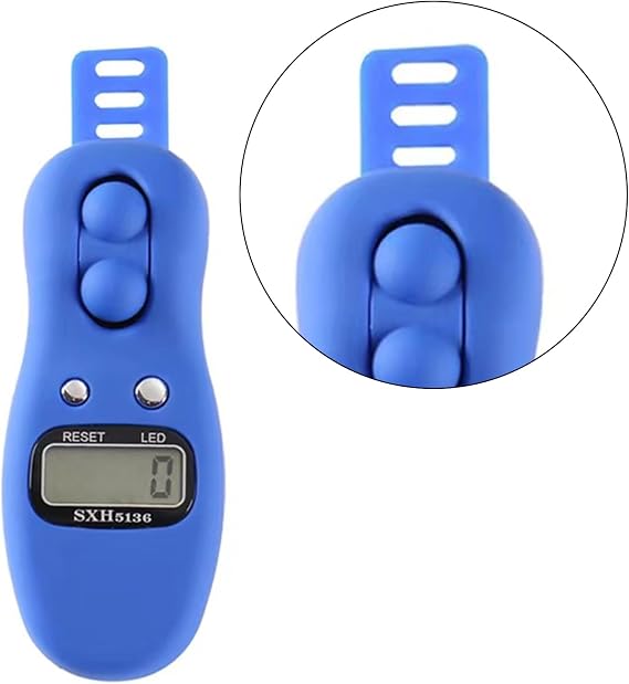 Electronic Digital Tasbih Tally Counter Resettable Rotating Prayer Beads Counter Finger Counter Tasbeeh Counter