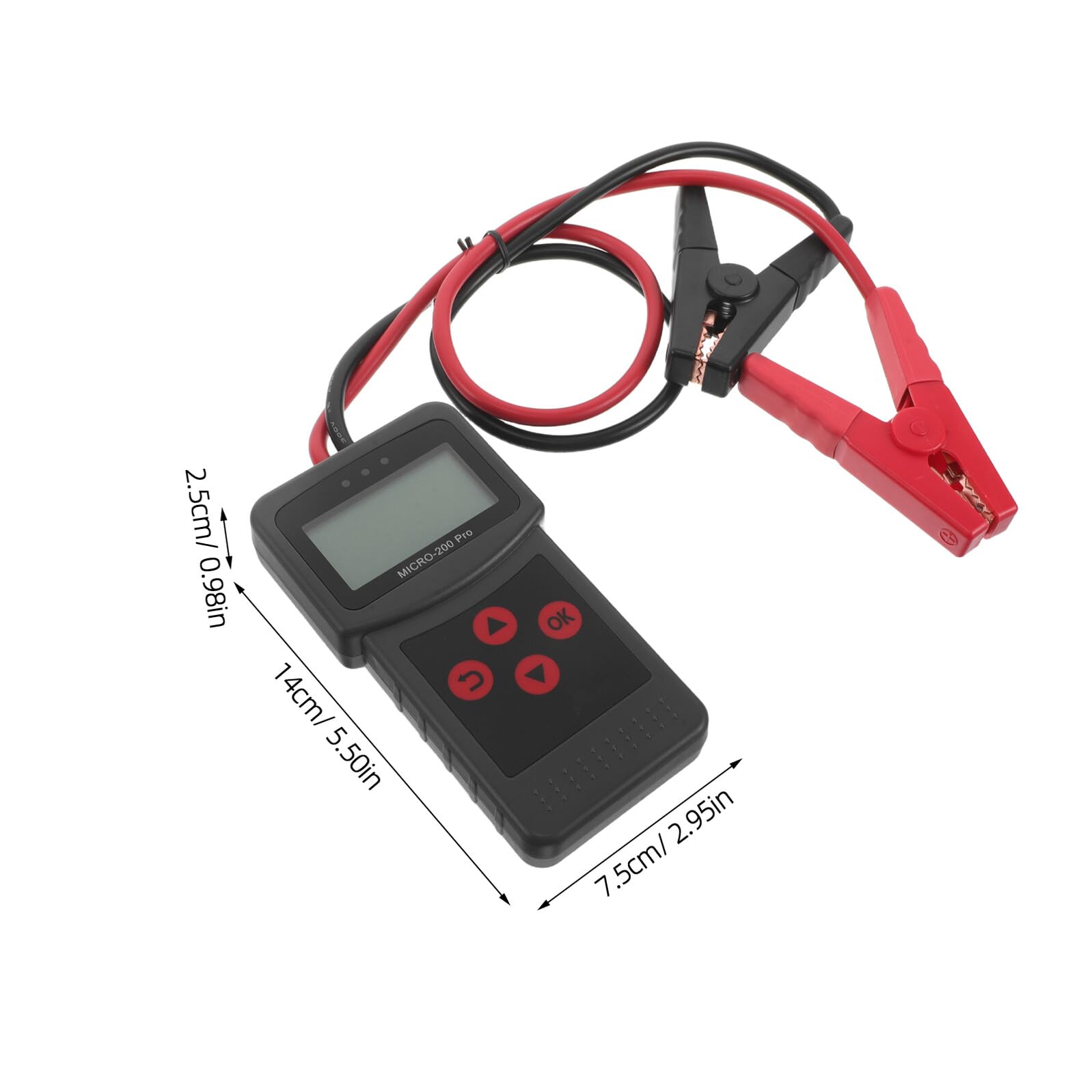 Tester Digitale Batterie Auto e Moto con Display Strumento Compatto in Plastica Abs Resistente alle Intemperie per Diagnosi Rapida e Manutenzione Veicoli