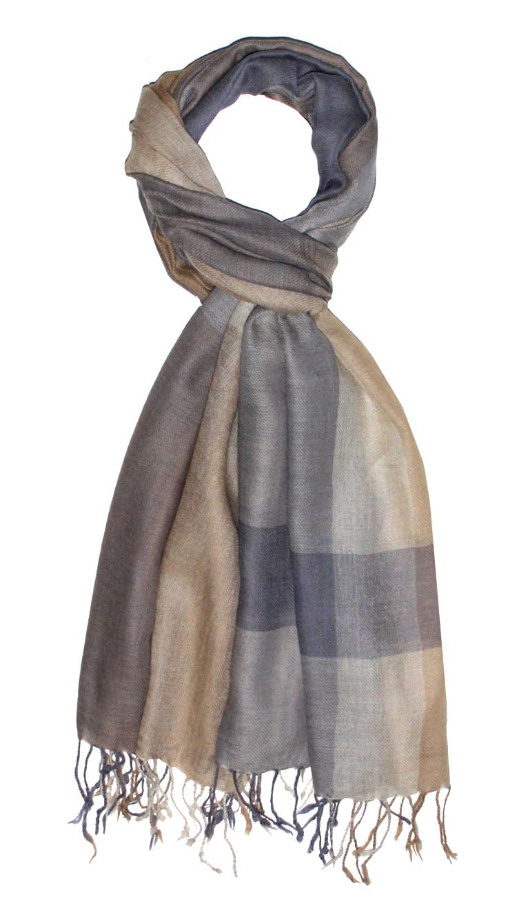 Lorenzo Cana Sciarpa da uomo sciarpa 50% cashmere 50% lana panno uomo sciarpa uomo panno nero grigio marrone 7873111