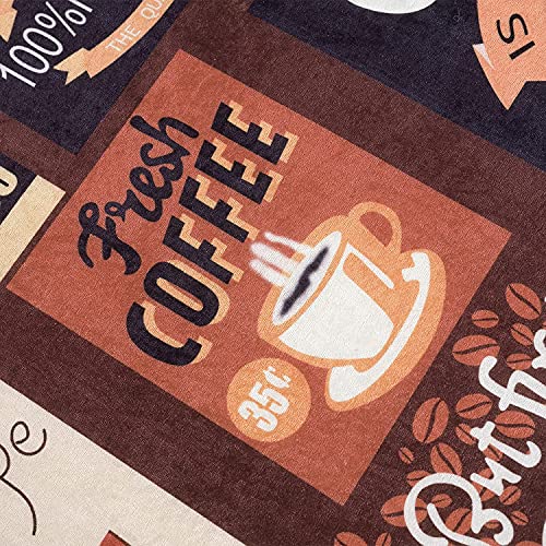 Wunderlin Kitchen Rugs Runner Collection Non-Slip Kitchen Washable Rugs For Kitchen Floor Set Carpet Kitchen Rugs Kitchen Decorations Theme Sets Of Two (Coffee) #TOP3