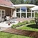 RELIANCER 8' Wooden Garden Pathway,Outdoor Roll Out Cedar Straight Walkway,Patio Path Decorative Garden Boardwalk Walkways,Weather-Resistant Roll Up Beach Wood Road Floor,Wedding Party Pathways