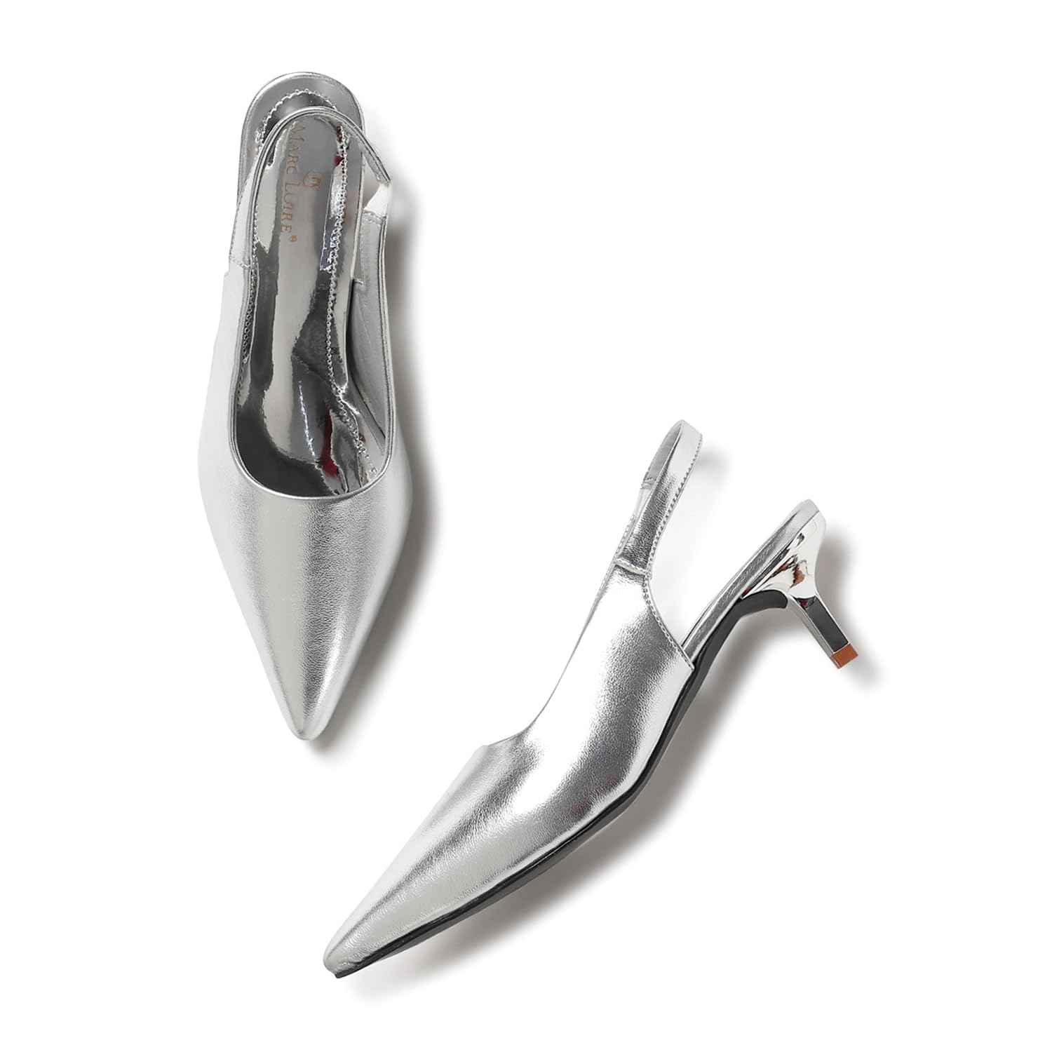 marc loire Women's Pointed Toe Kitten Heel Pumps | Comfortable Formal & Office Wear Dress Shoes | Stylish Slip-Resistant Footwear-picture-24