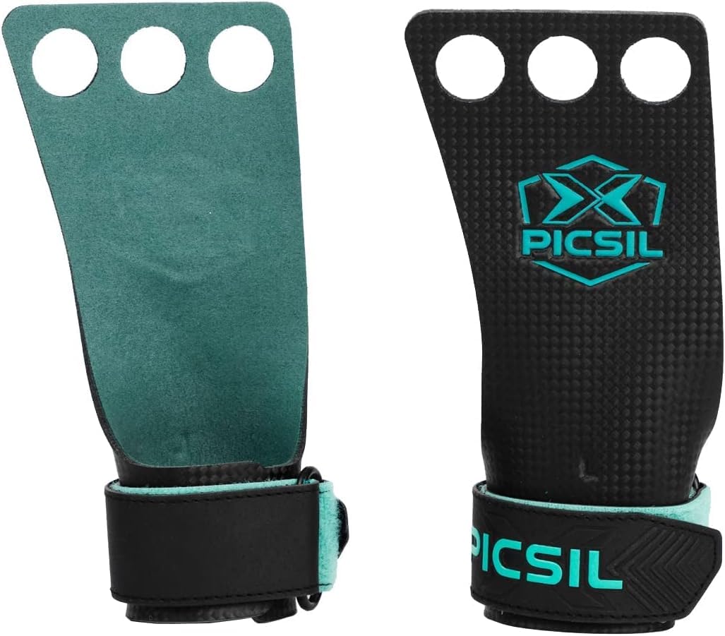 PICSIL - Maniques Falcon, Grips Professionnels en Fibre de Carbone, Utilisation avec Magnésie, Protection Main pour Cross Training, Calisthenics et Fitness