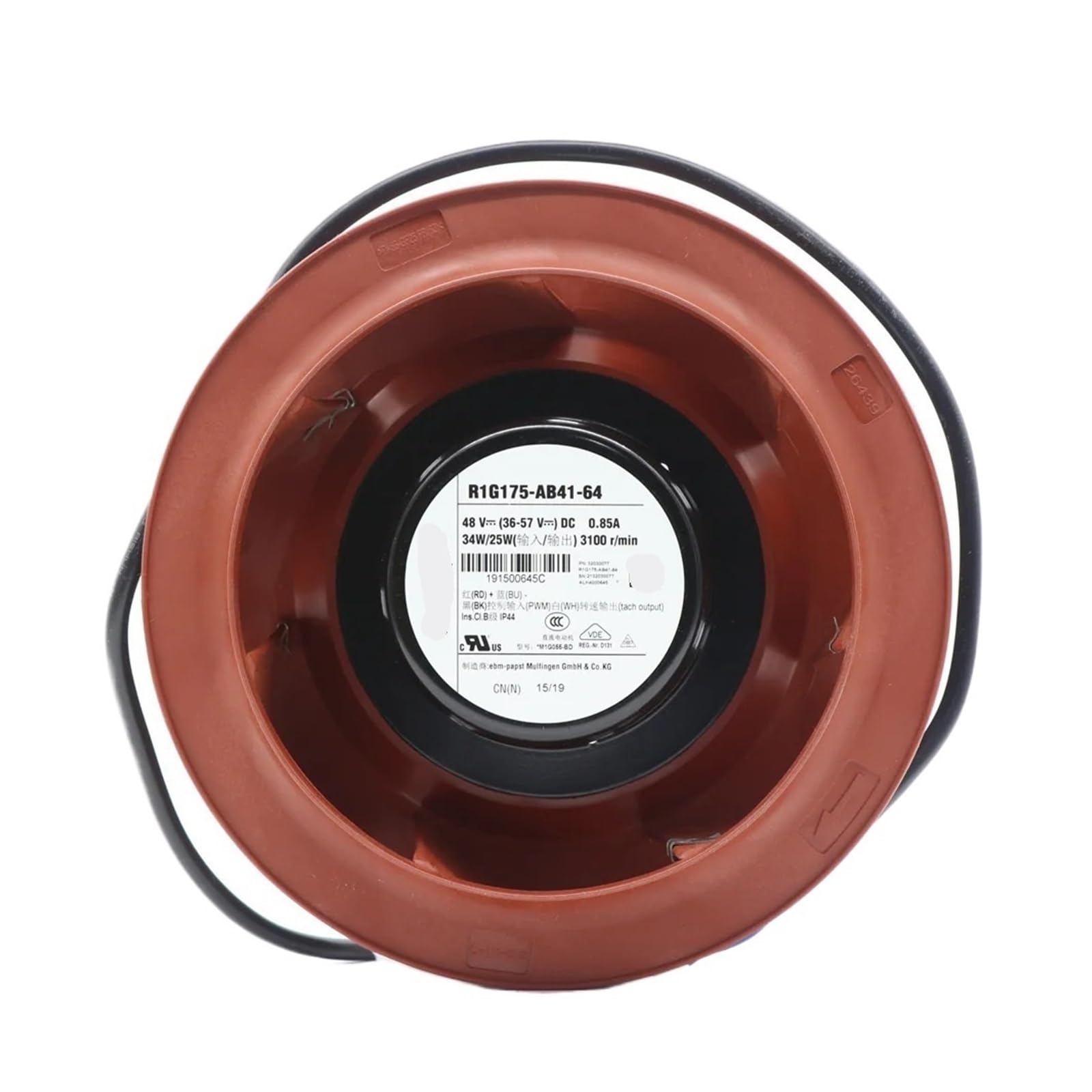 TZFBD R1G175-AB41-64 48V DC 34W 3100RPM Centrifugal Cooling Fan