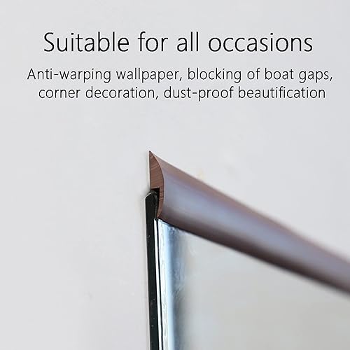 Miniatura 5 de iZiv Tira de transición de suelo de PVC de 6.56 pies, moldura de despegar y pegar para transiciones de umbral con una altura inferior a 0.197 in,