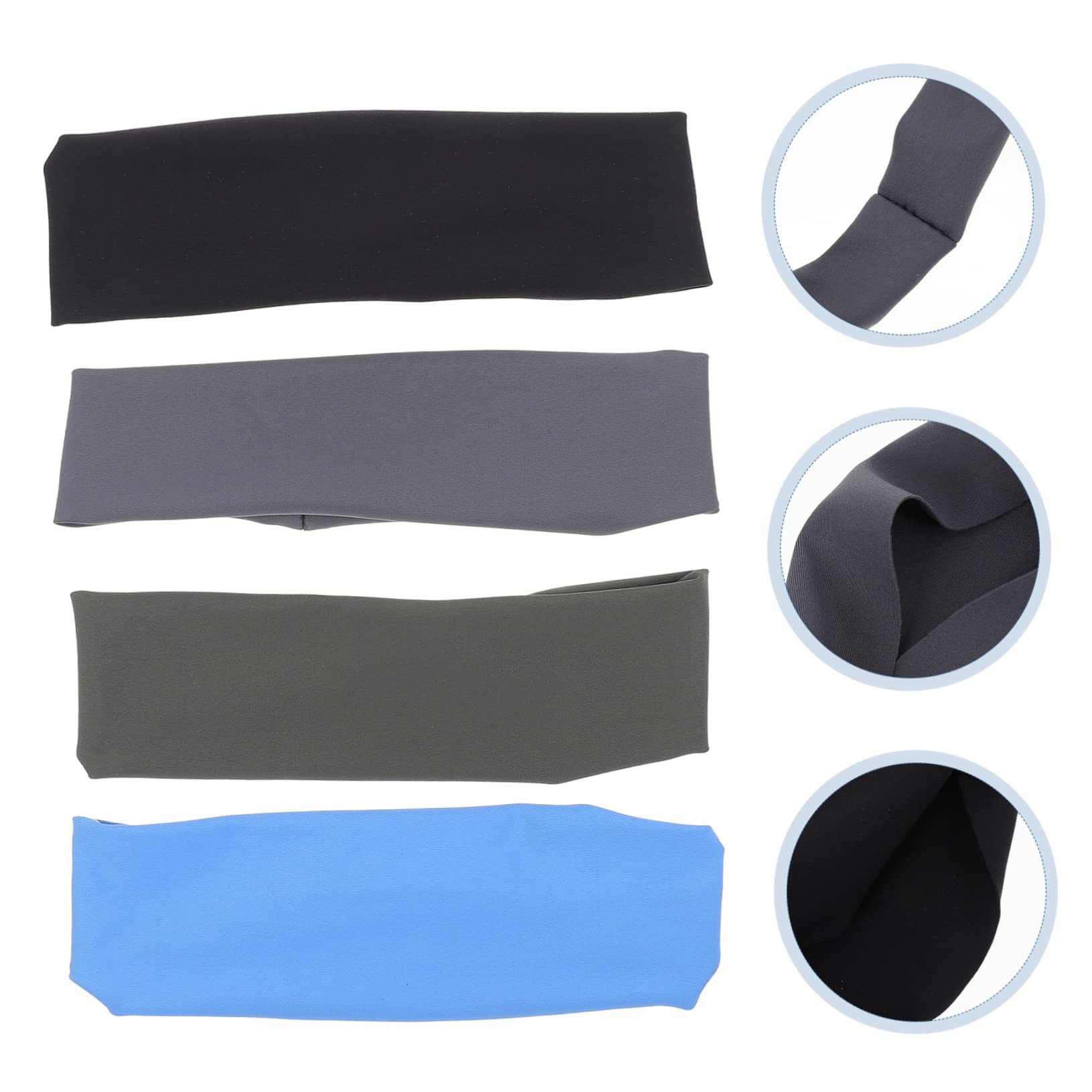 FRCOLOR 4 Ensembles Bandeaux Élastiques pour Hommes Et Femmes Absorbant La Transpiration pour Yoga La Course Activités 4 Pièces * 4