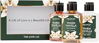 THE LOVE CO. Warm Vanilla Bath & Body Gift Set | Body Wash | Body Lotion | Shampoo | Long-Lasting Warm Vanilla Fragrance | Gift Set For Women | Gifting For Birthday, Valentine's, Anniversary, Rakhi & Special Occasions| Premium Gift Packaging | Pack Of 3-picture-48