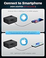 Vista 4 de CiBest Mini Proyector, 2025 Proyector de vídeo Full HD 1080P mejorado, Proyector de películas portátil pequeño, Compatible