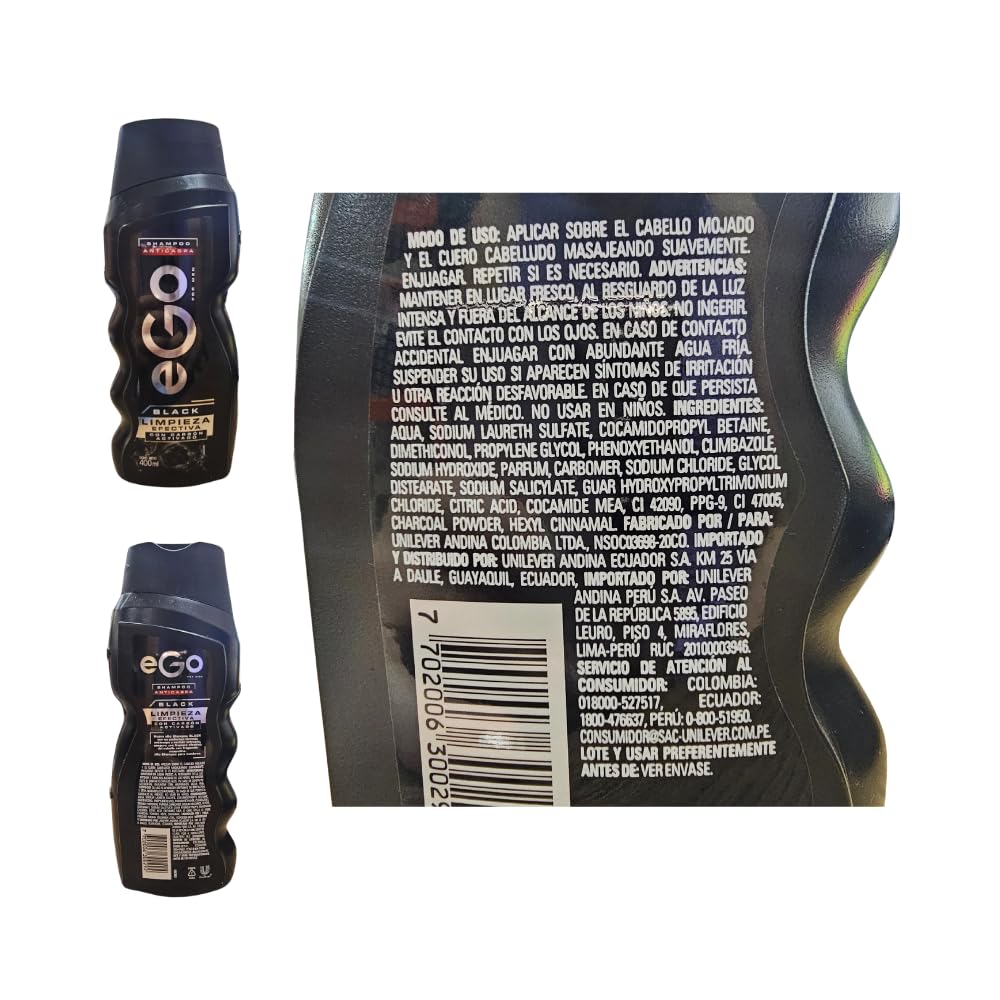 RUUFE Shampoo for Men - Ego Black (2 Pack)