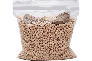 INSPIRELLE 4500 Piece Pack Unleashes Wood Lacing Beads Creative Flair