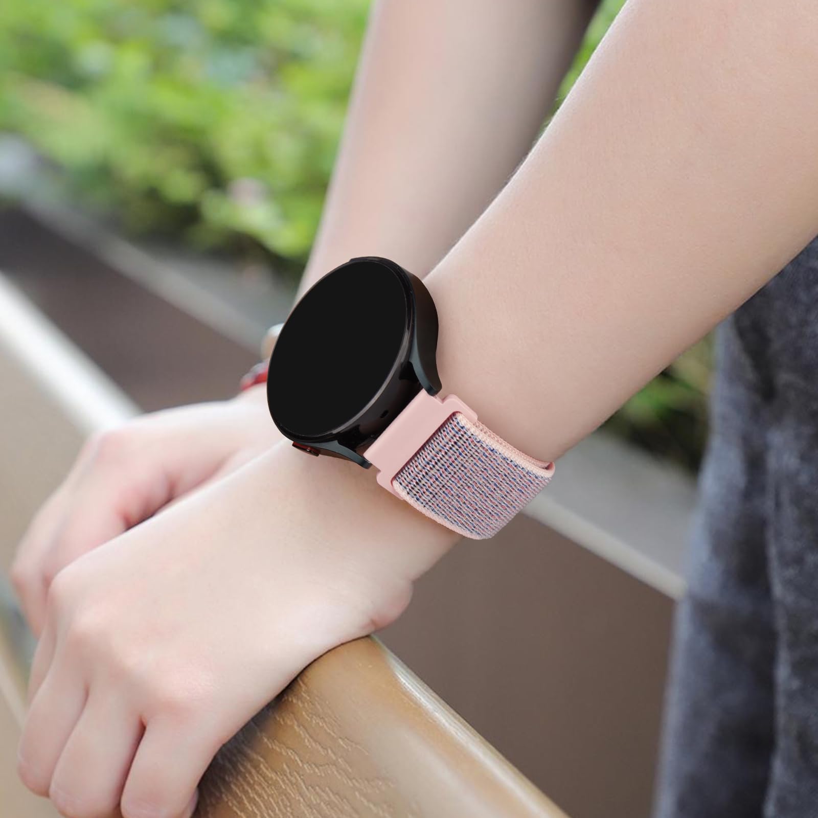 Nylon Band Compatible with Garmin Bounce Watch Bands, Soft Nylon Adjustable Sport Wristband for Garmin Bounce Smartwatch