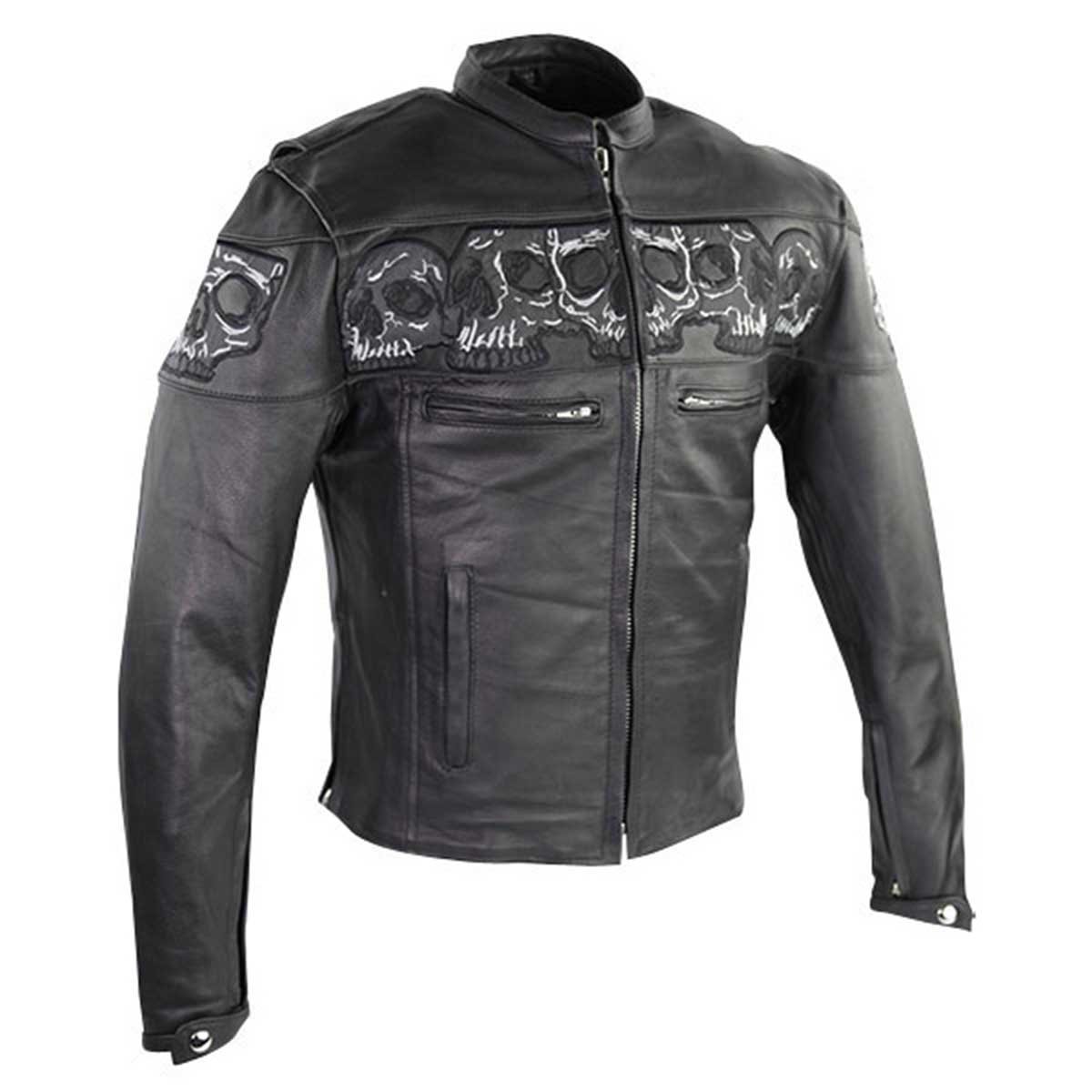 Weise バイクジャケット 黒 XL 定価8万 Amazon | Reflective Skullプレミアムカウハイドレザーオートバイ