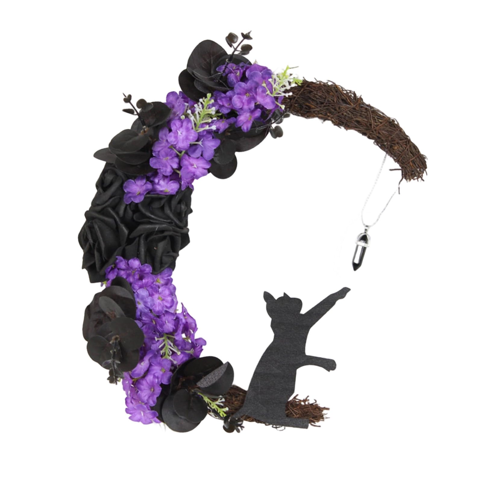 Xinsheinelry Whimsical Floral Wreath Decoration Construction Ideal for Indoor Outdoor Year Round Seasonal Holiday Door Hanging Ornament