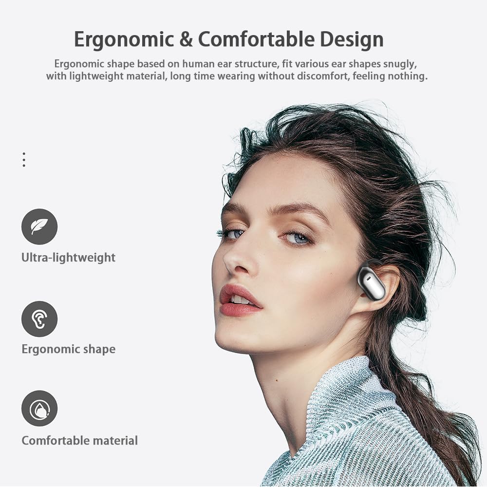 AI Instant Translation Earbuds Real-Time No Subscription Wireless Translate Earphones for iOS&Android Spanish Arab Korean 168 Languages 80Hours ENC Tech 4in1