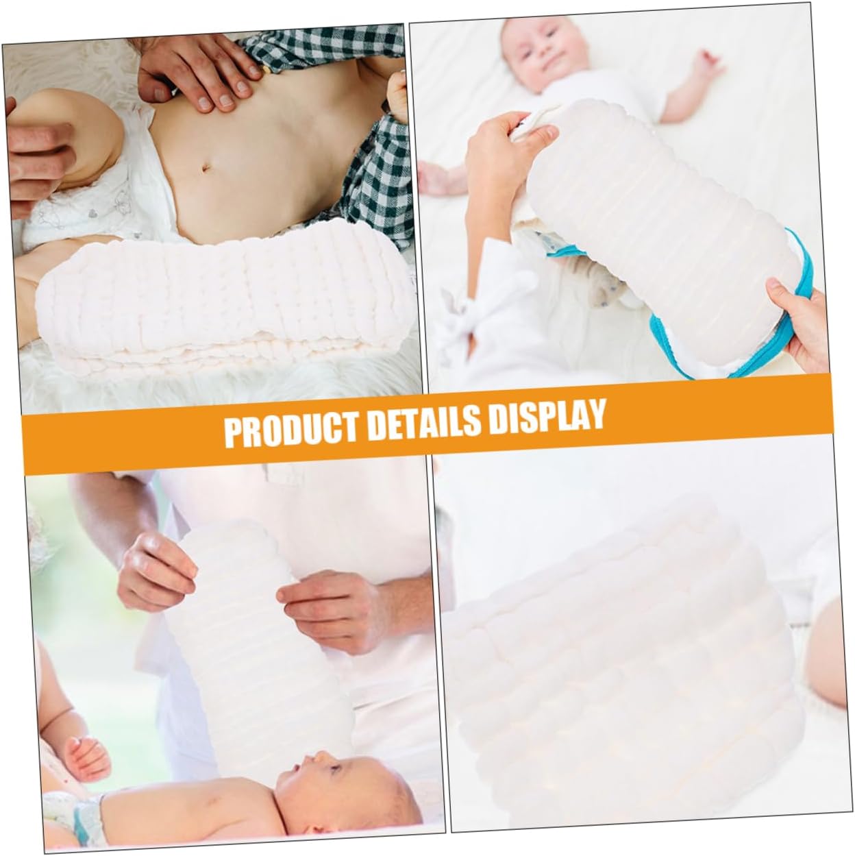 8pcs Reusable Cloth Diaper Liners Washable Cotton Inserts for Breathable Design for Newborns Layers of Moisture Absorption