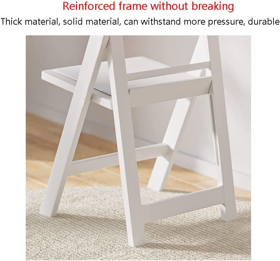 Miniatura 7 de OLOTU Silla de evento silla plegable cojín reclinable sillas ergonómicas curvas portátil silla de camping blanco mesa de comedor para el hogar ligera