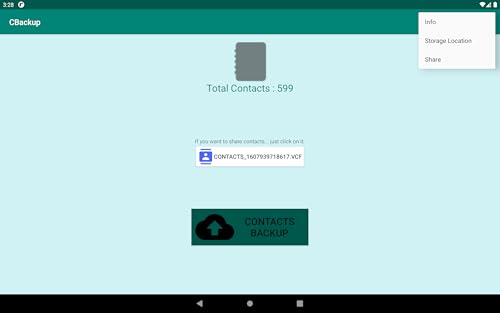 CBackup - Contacts Backup Creator