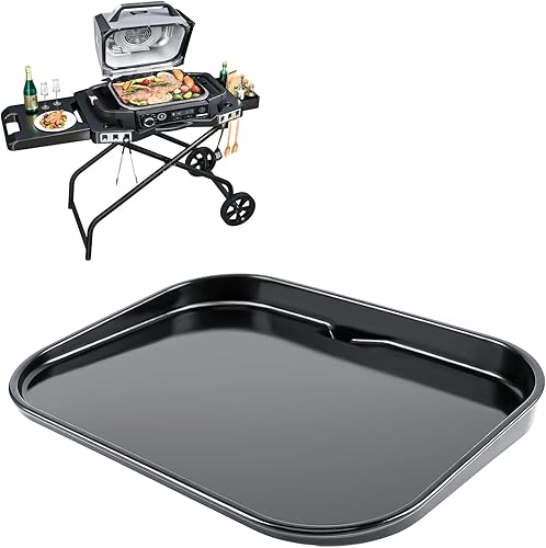 GRISUN Carro de parrilla portátil y plancha de hierro fundido para parrilla Ninja Woodfire Serie OG700