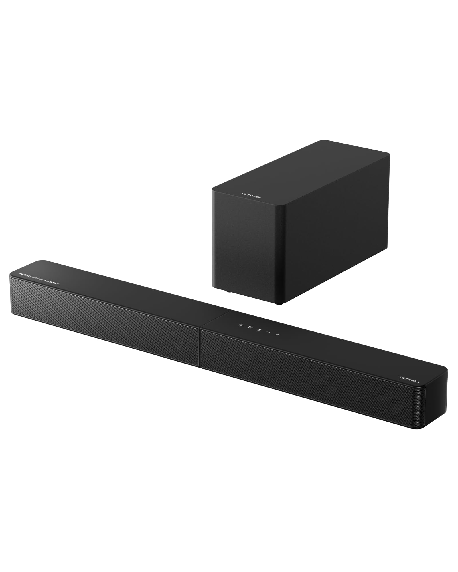 ULTIMEA 5.1ch Soundbar, with Dolby Atmos, Sound Bar for Smart TV with Subwoofer, Adjustable Bass, Home Theater Surround Sound System, 300W Peak Power, App Control, BT 5.4, Poseidon M60 (2025 Model)