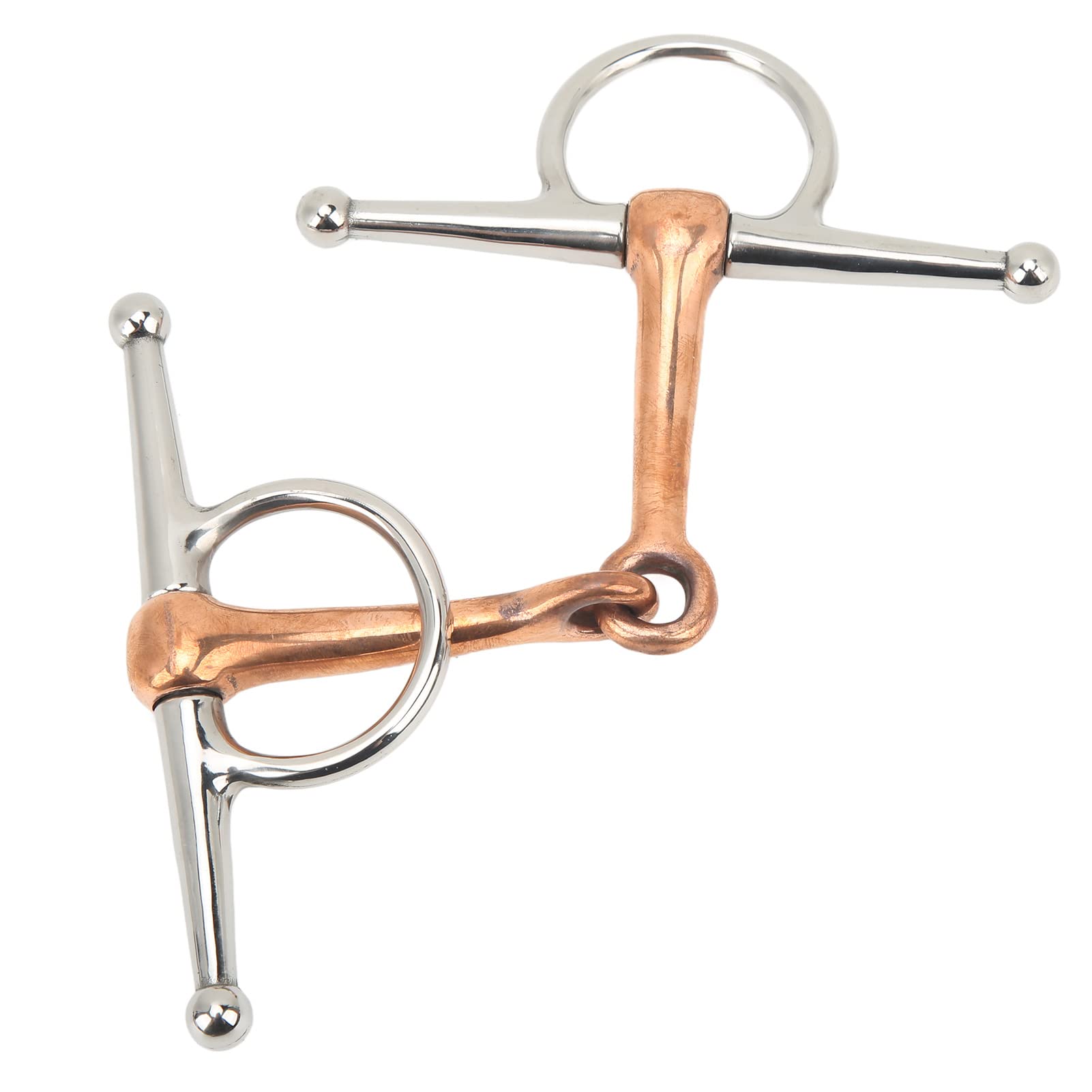 Topyond Filetto con Anello per Guancia Completo in Acciaio Inossidabile 125 Mm Accessori Essenziali per Cavalli da Esterno per Equitazione E Addestramento Attrezzatura per Briglia per Cavalli Western