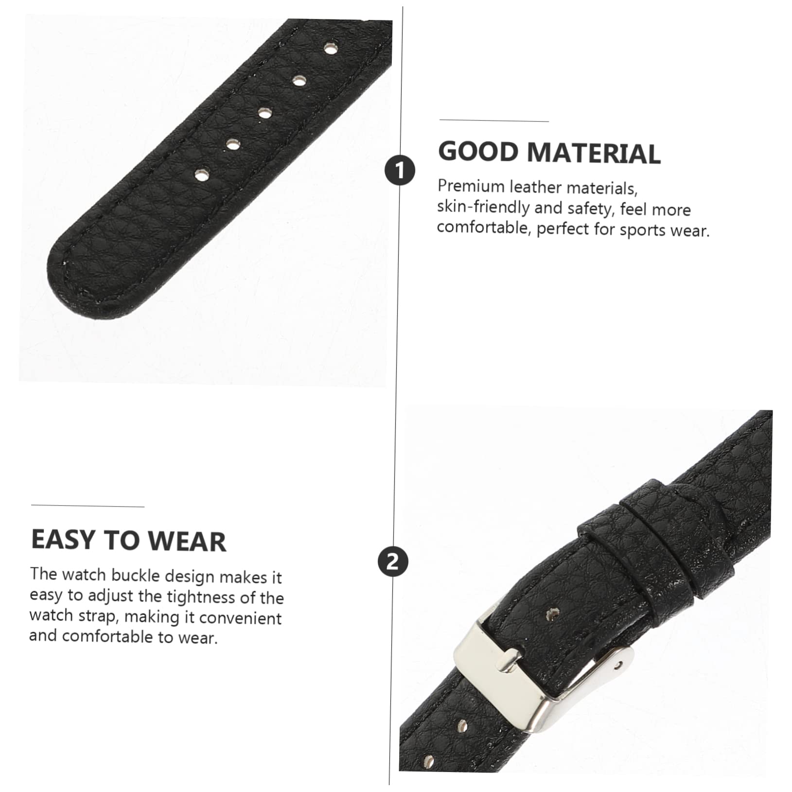 Gadpiparty 5pièces Bracelet De Montre Cuir Texturé Pour Luxe Bracelet Remplaçable Ajustable Et Confortable Élégant Et Accessoire Pratique Pour Montre Connectée