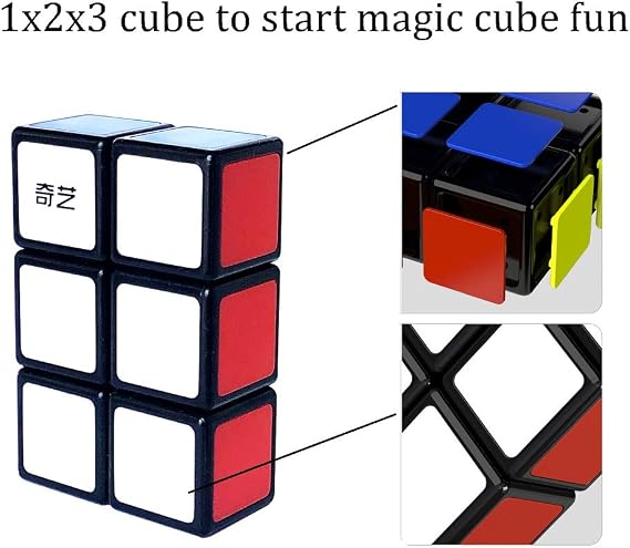 1x2x3 Floopy Cube أسود 1x2x3 Speed Cube Puzzle