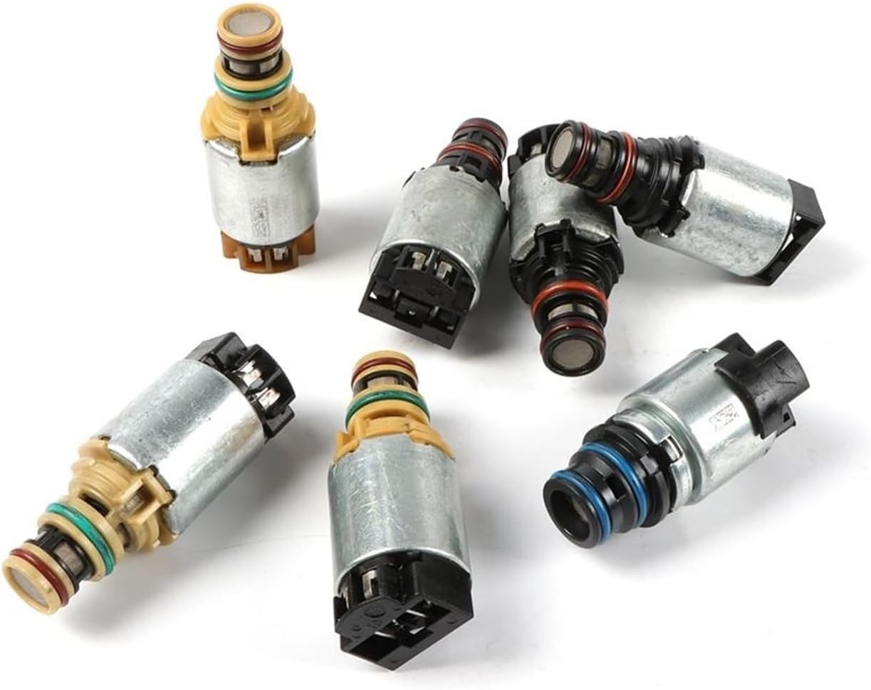 7 PCS Transmission Solenoid Set 6T45E 6T40 Compatible For Buick Chevrolet Chevy Cruze LaCrosse Malibu Pontiac Car Engine Replacement Parts