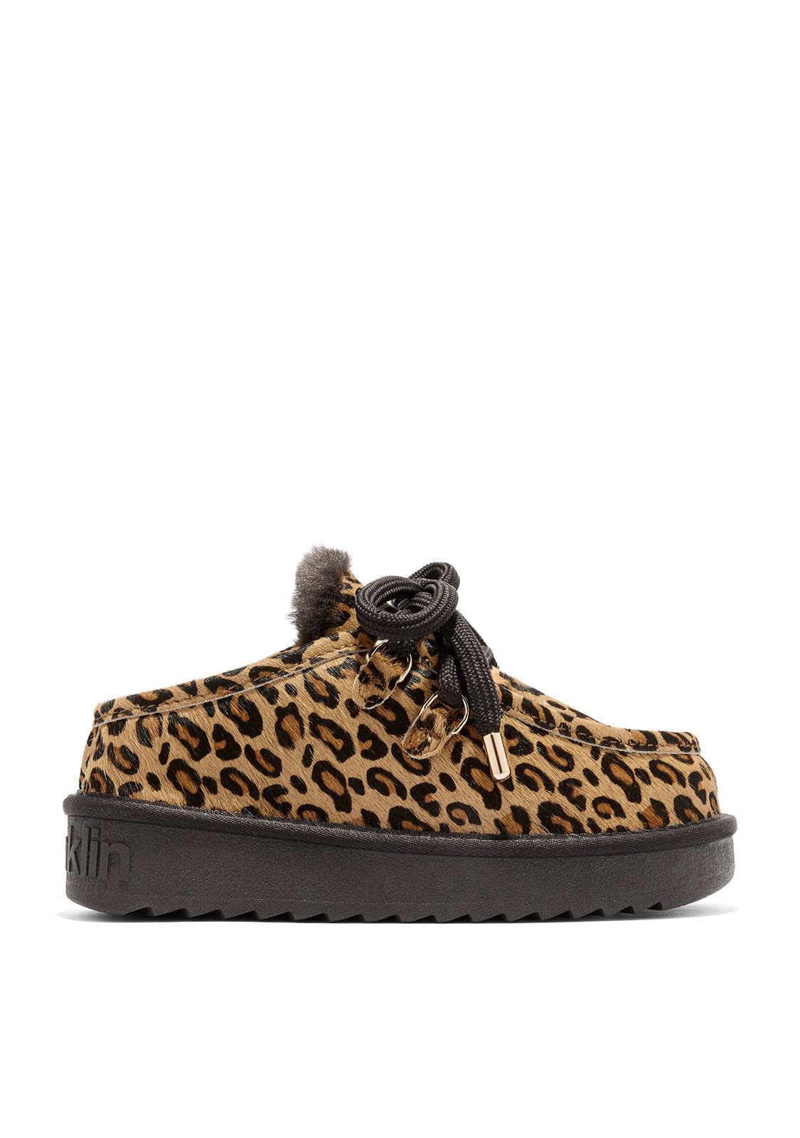 D.Franklin Chodaki Damskie Nordic Clog z Nadrukiem w Panterkę - Buty Damskie - Moda Casual - Rozmiar (40) - Model nordic