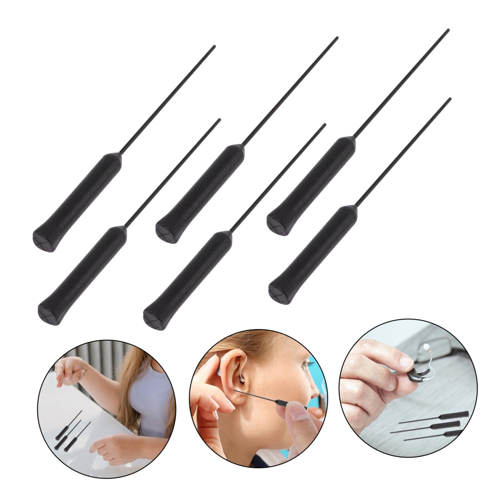 Healeved 40piezas Kit De Limpieza para y Amplificadores Auditivos Herramientas De Limpieza Multiusos Portátiles y Duraderos Material Premium para Mantener Componentes Limpios