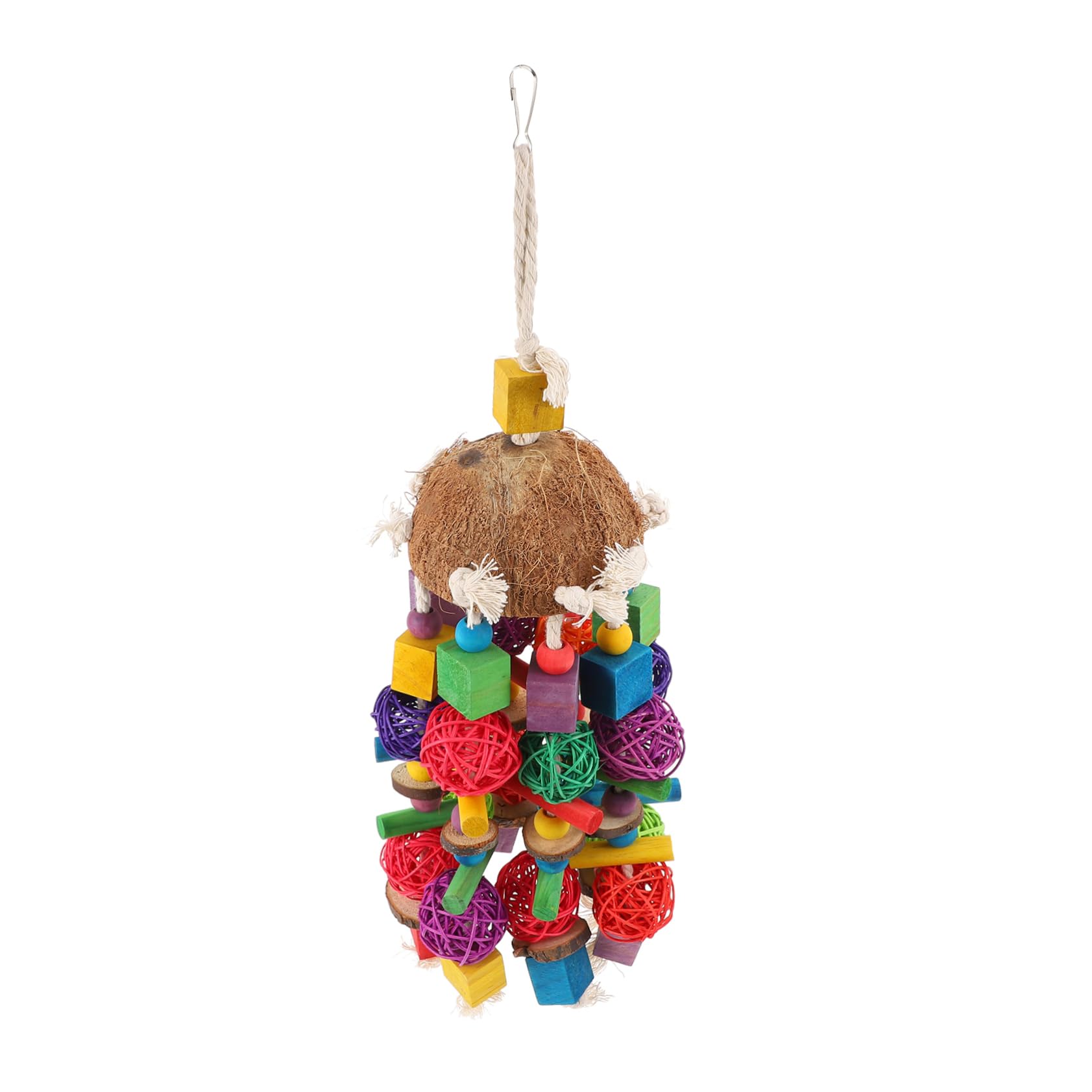 Angoily 1piezas Juguete para Aves De Jaula Accesorios para Periquitos Juguete Colgante De Natural para Mascotas para Masticar y Jugar La Jaula De Aves