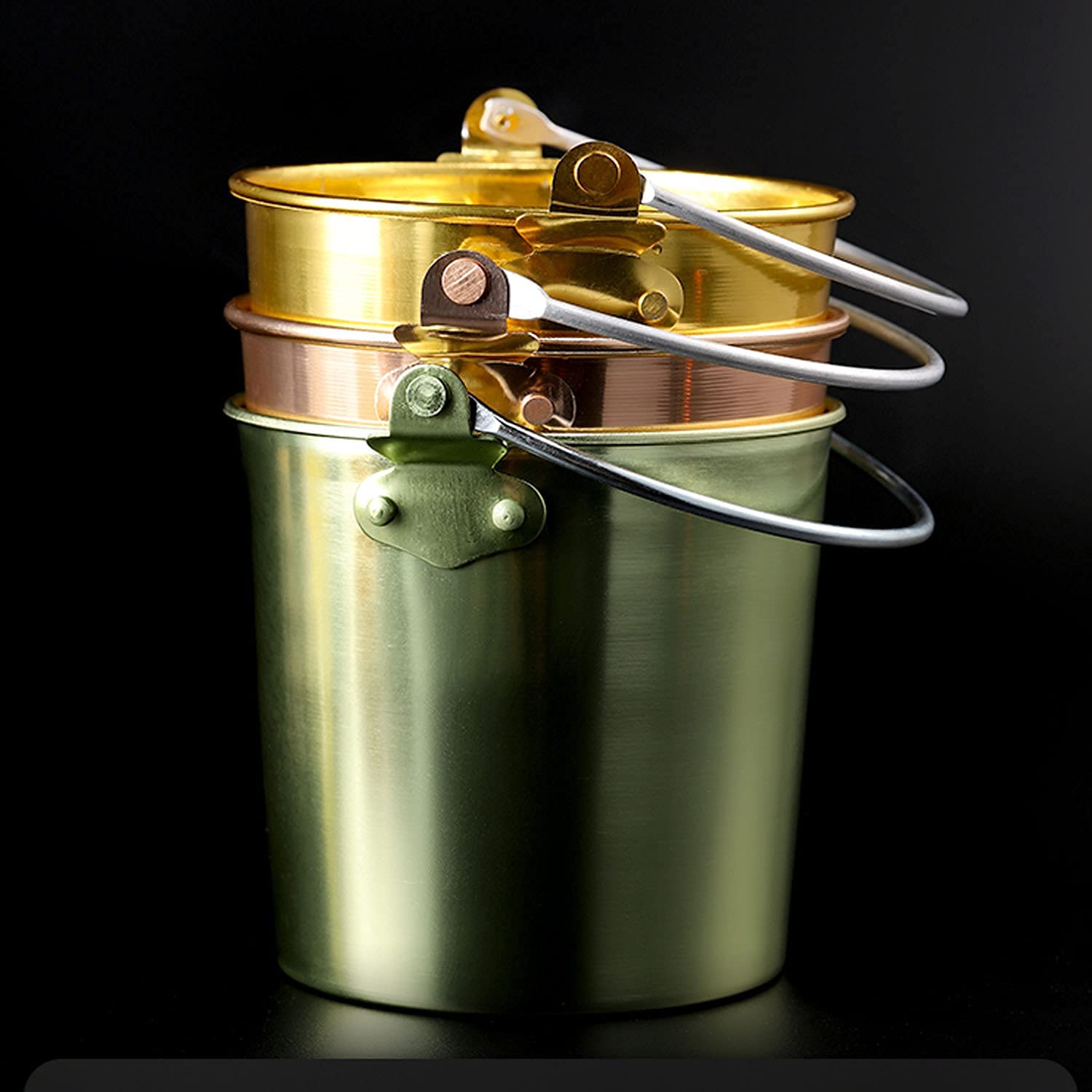 SecchielloSecchiello per Ghiaccio con Coperchio e pinze per ghiaccioSecchiello per Champagne in Acciaio Inossidabile Secchiello per Ghiaccio per Vino Champagne Birra Bevande Ottimo per la casa